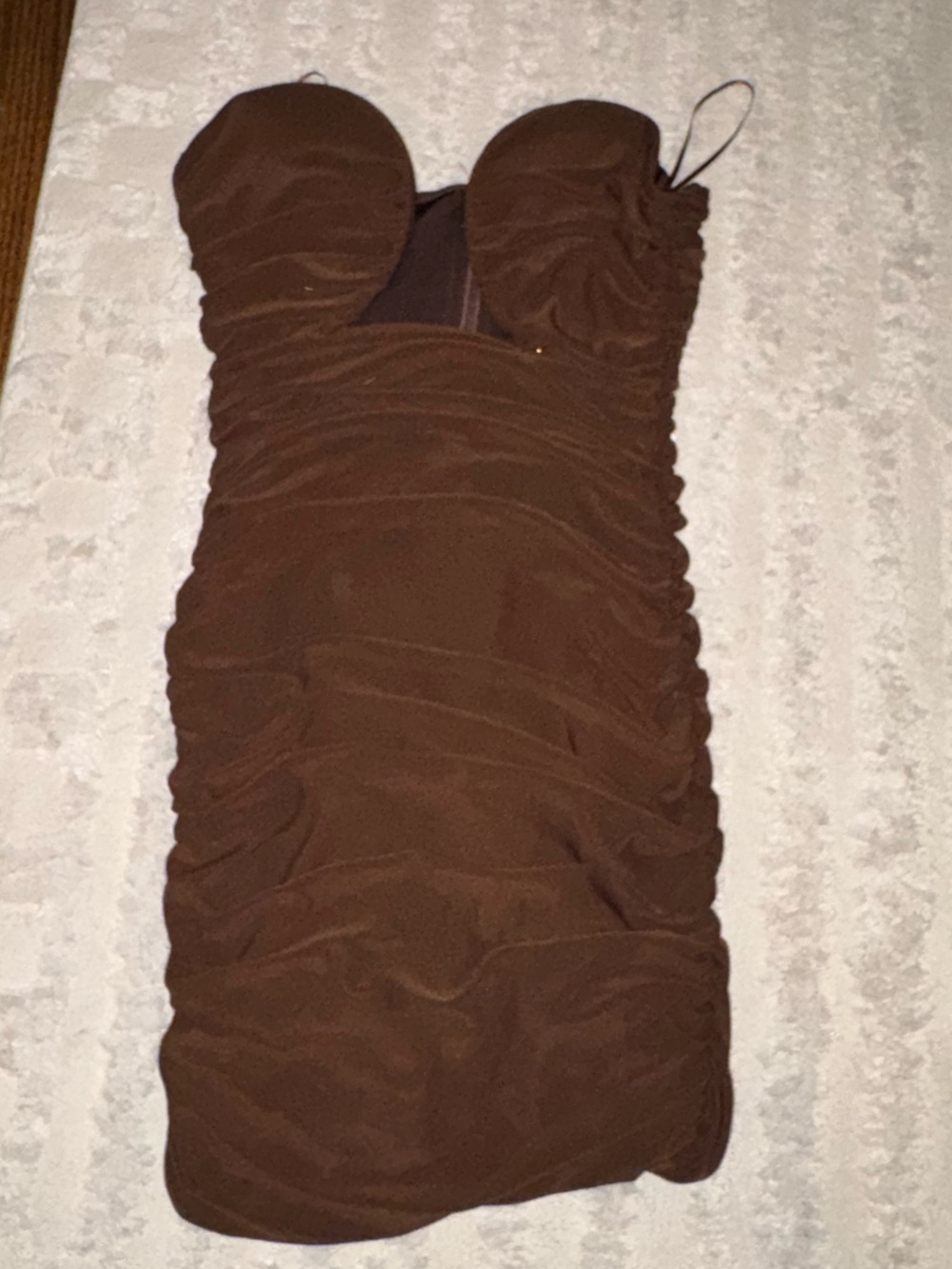LEAU London Mesh Brown Dress